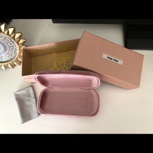 MIU MIU sunglasses box and hard case